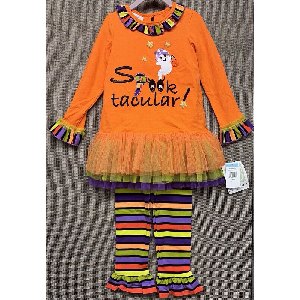 NEW BNWT Bonnie Jean Baby Halloween Outfit Clothes Spooktacular Ghost Size 5